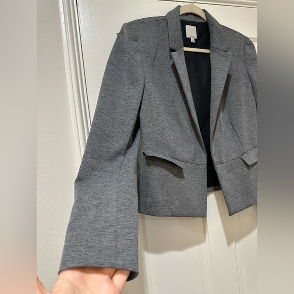 Halogen dark grey long sleeve collar blazer jacket - Picture 6 of 11